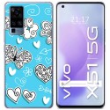 Funda Gel Tpu para Vivo X51 5G diseño Mariposas Dibujos