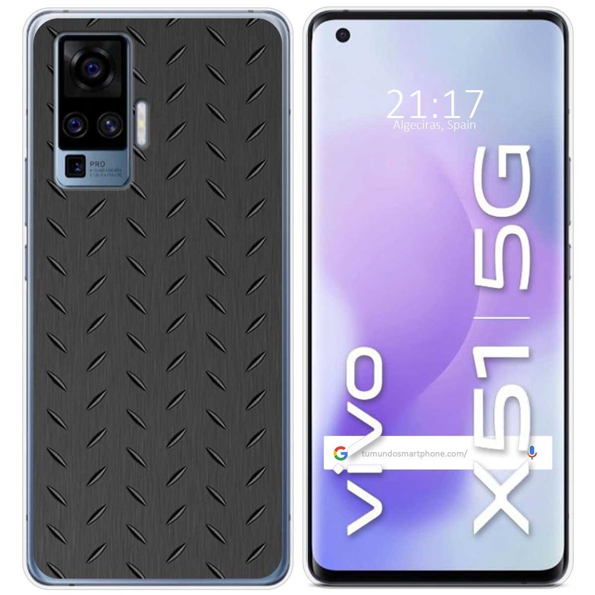 Funda Gel Tpu para Vivo X51 5G diseño Metal Dibujos