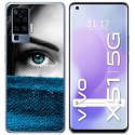 Funda Gel Tpu para Vivo X51 5G diseño Ojo Dibujos