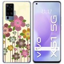 Funda Gel Tpu para Vivo X51 5G diseño Primavera En Flor Dibujos