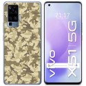 Funda Gel Tpu para Vivo X51 5G diseño Sand Camuflaje Dibujos