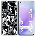 Funda Gel Tpu para Vivo X51 5G diseño Snow Camuflaje Dibujos