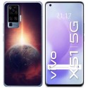 Funda Gel Tpu para Vivo X51 5G diseño Tierra Dibujos