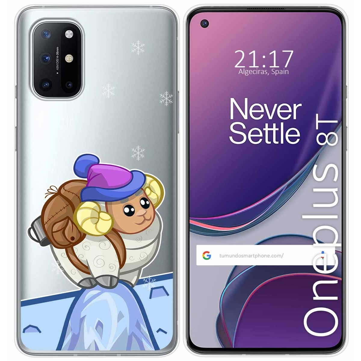 Funda Gel Transparente para OnePlus 8T 5G diseño Cabra Dibujos