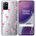 Funda Gel Transparente para OnePlus 8T 5G diseño Flamenco Dibujos