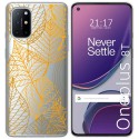 Funda Gel Transparente para OnePlus 8T 5G diseño Hojas Dibujos