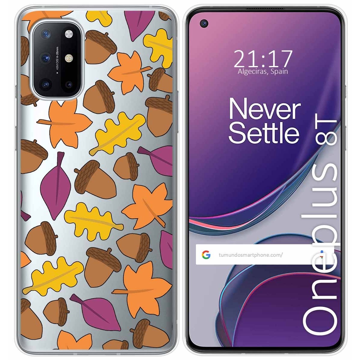 Funda Gel Transparente para OnePlus 8T 5G diseño Otoño Dibujos