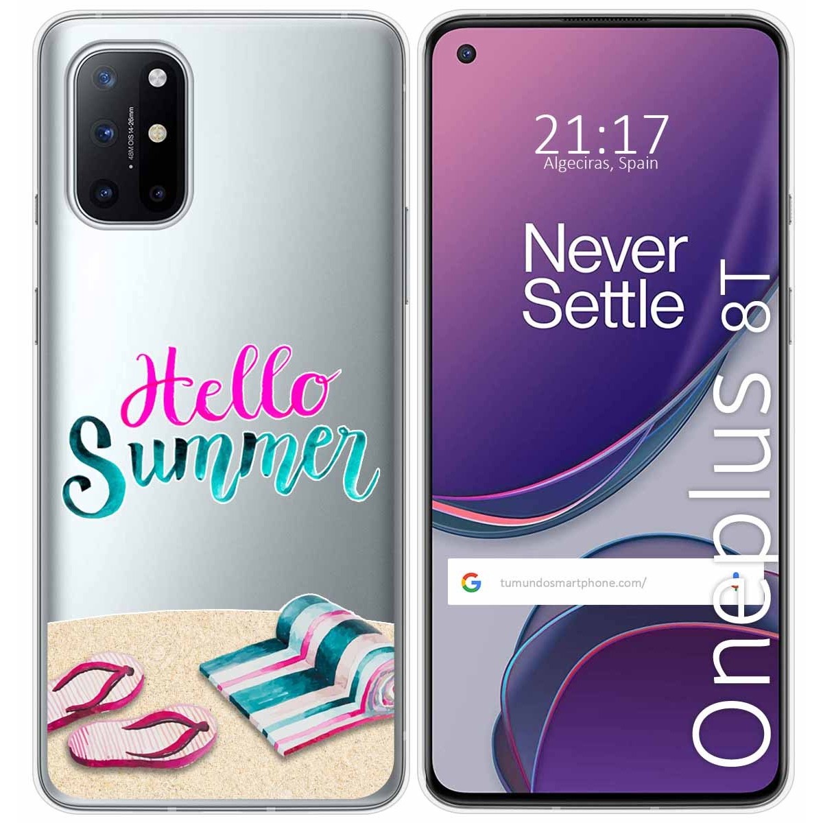 Funda Gel Transparente para OnePlus 8T 5G diseño Summer Dibujos