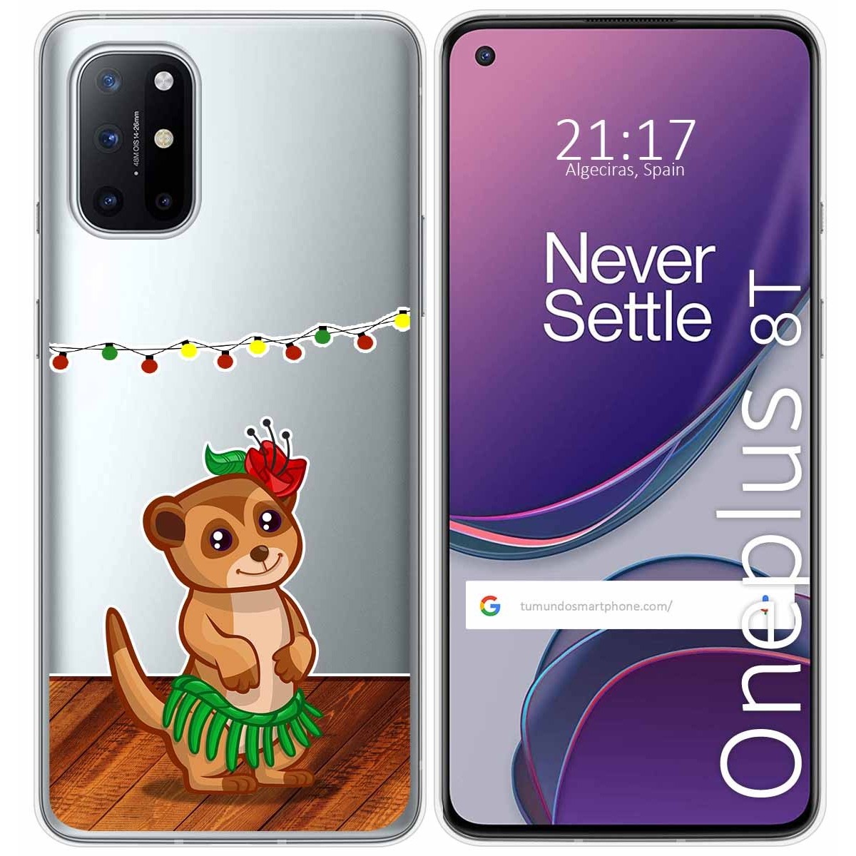 Funda Gel Transparente para OnePlus 8T 5G diseño Suricata Dibujos