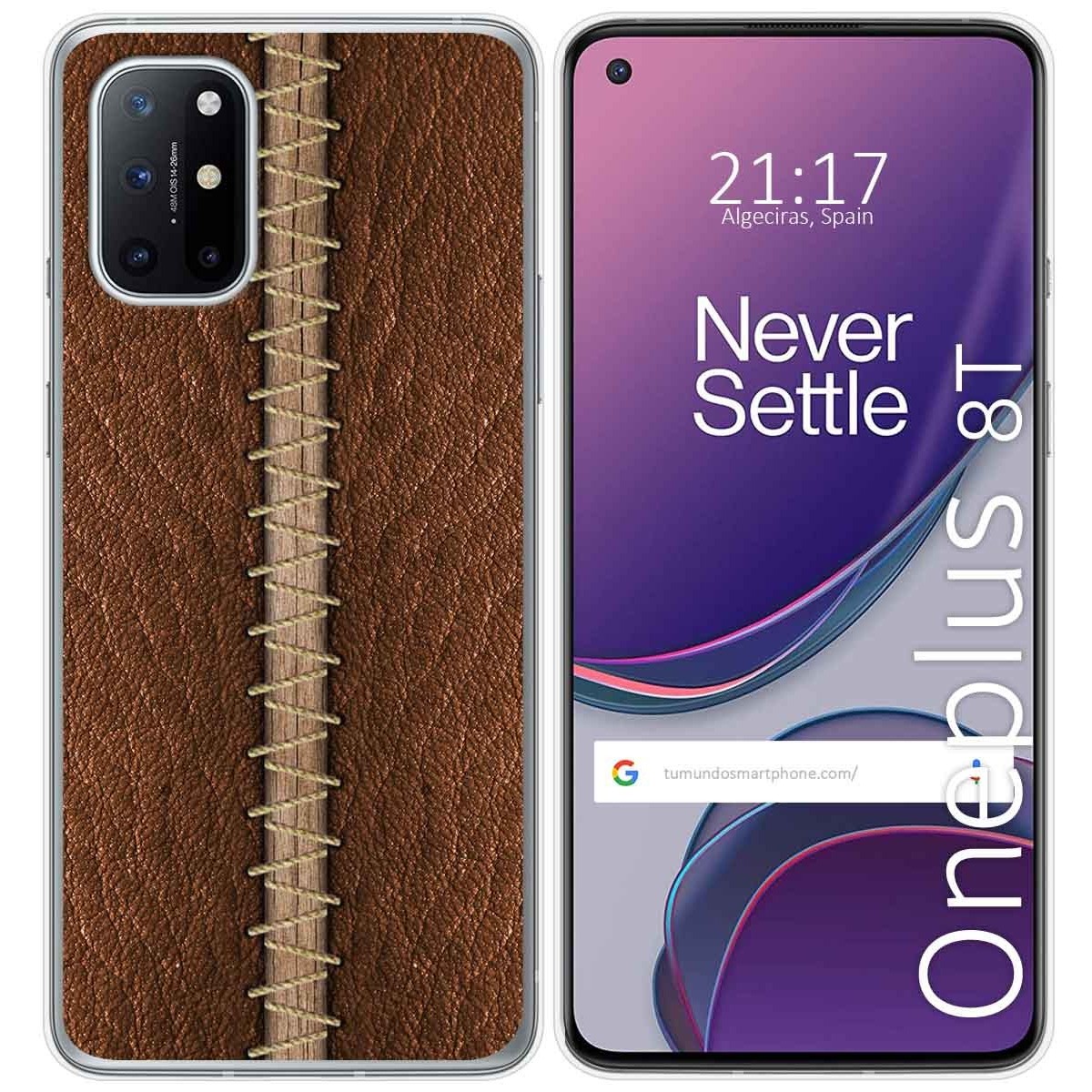 Funda Gel Tpu para OnePlus 8T 5G diseño Cuero 01 Dibujos