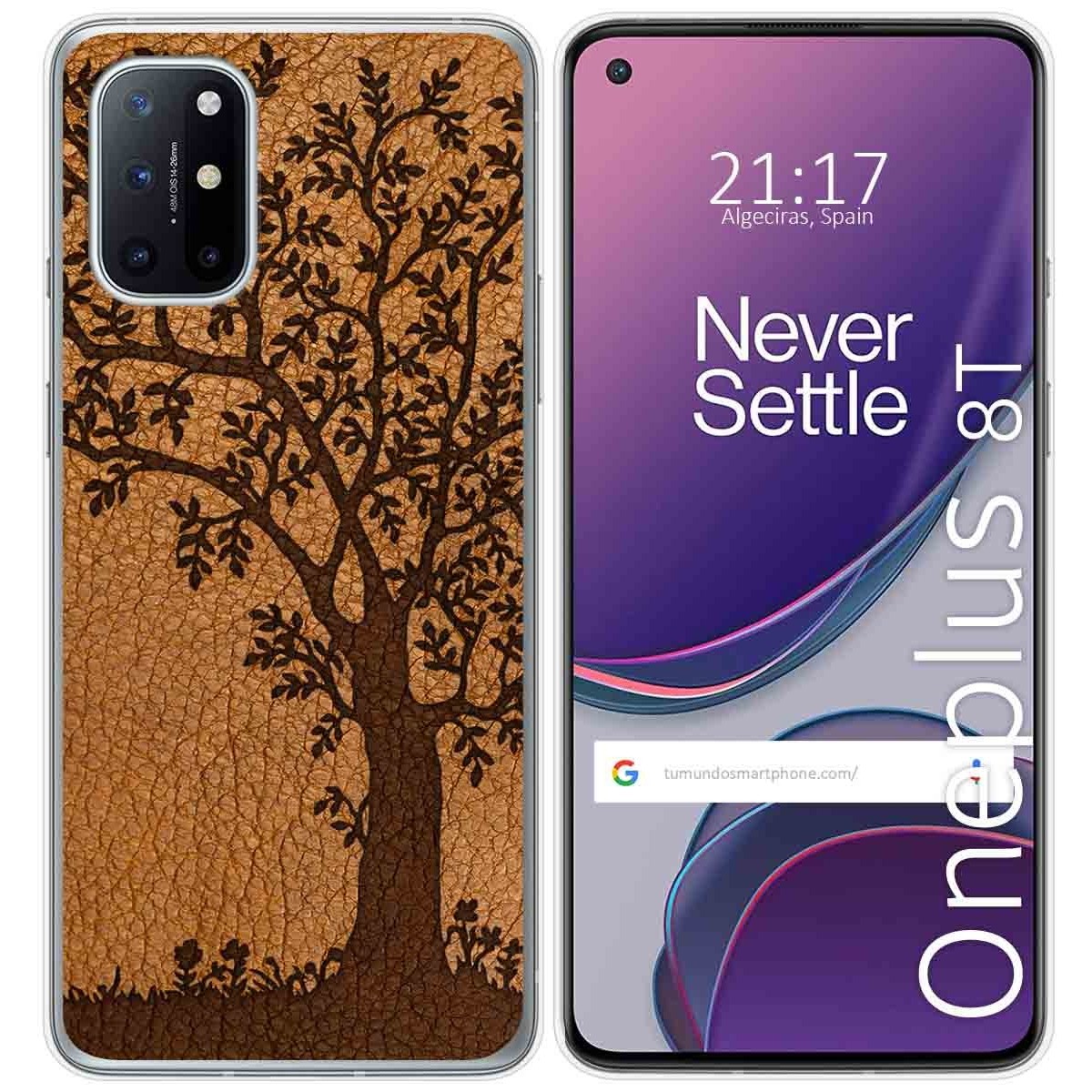 Funda Gel Tpu para OnePlus 8T 5G diseño Cuero 03 Dibujos