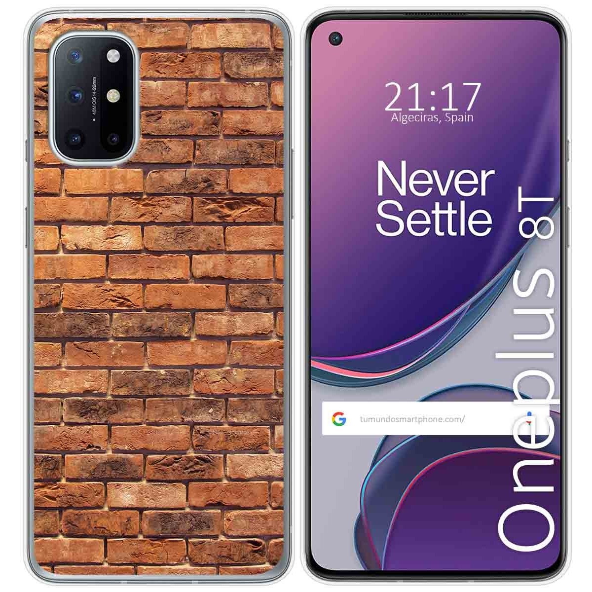 Funda Gel Tpu para OnePlus 8T 5G diseño Ladrillo 04 Dibujos