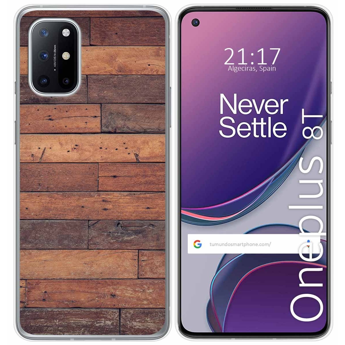 Funda Gel Tpu para OnePlus 8T 5G diseño Madera 03 Dibujos