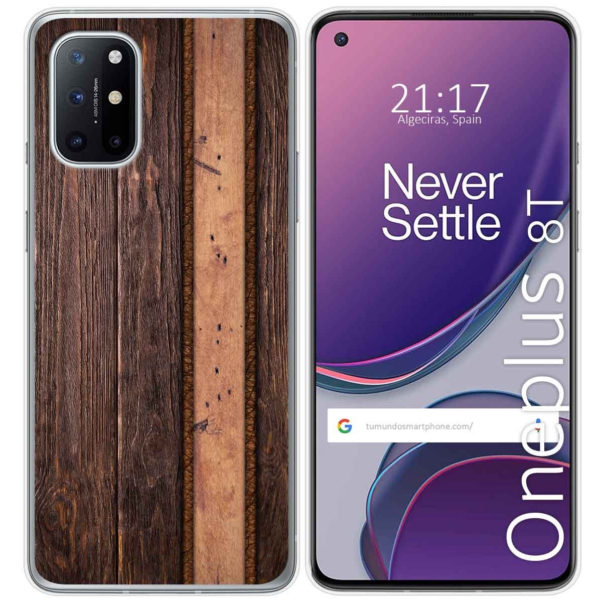 Funda Gel Tpu para OnePlus 8T 5G diseño Madera 05 Dibujos