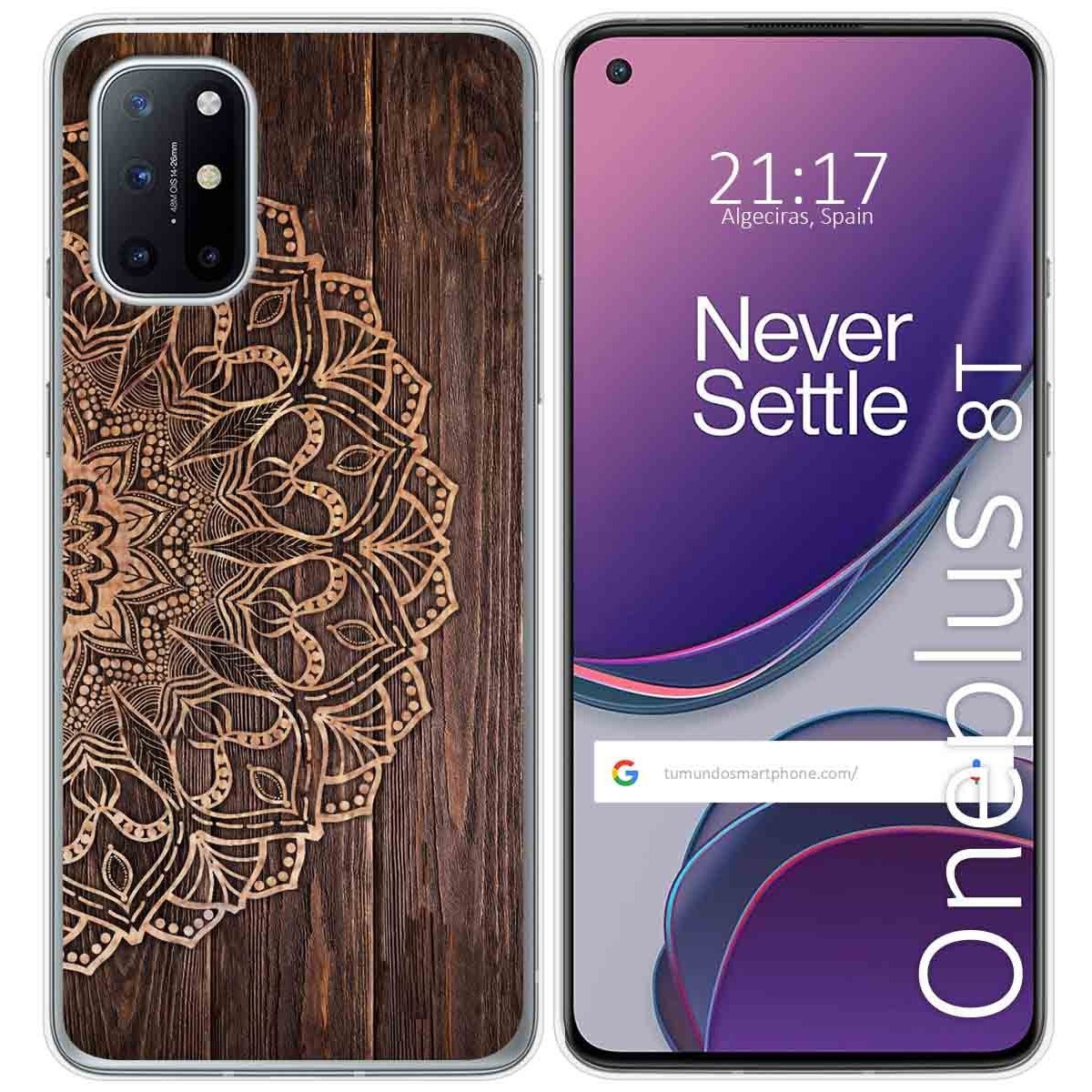 Funda Gel Tpu para OnePlus 8T 5G diseño Madera 06 Dibujos