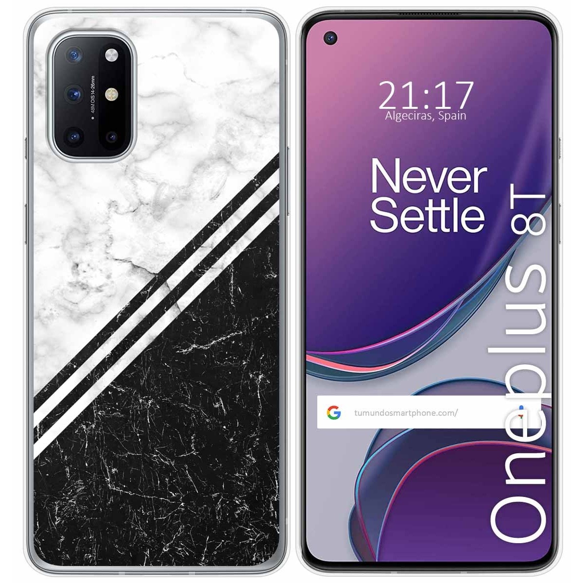 Funda Gel Tpu para OnePlus 8T 5G diseño Mármol 01 Dibujos