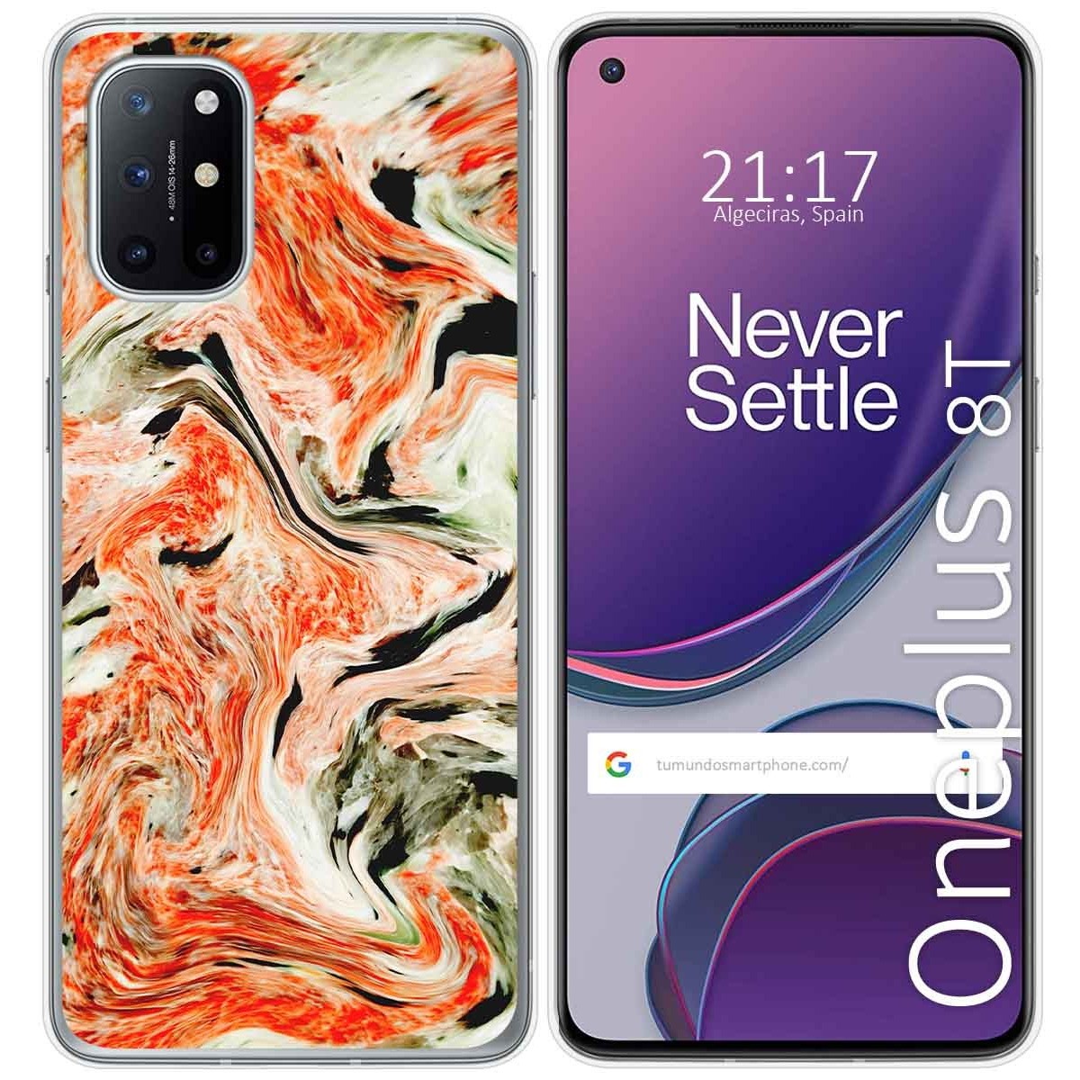 Funda Gel Tpu para OnePlus 8T 5G diseño Mármol 12 Dibujos