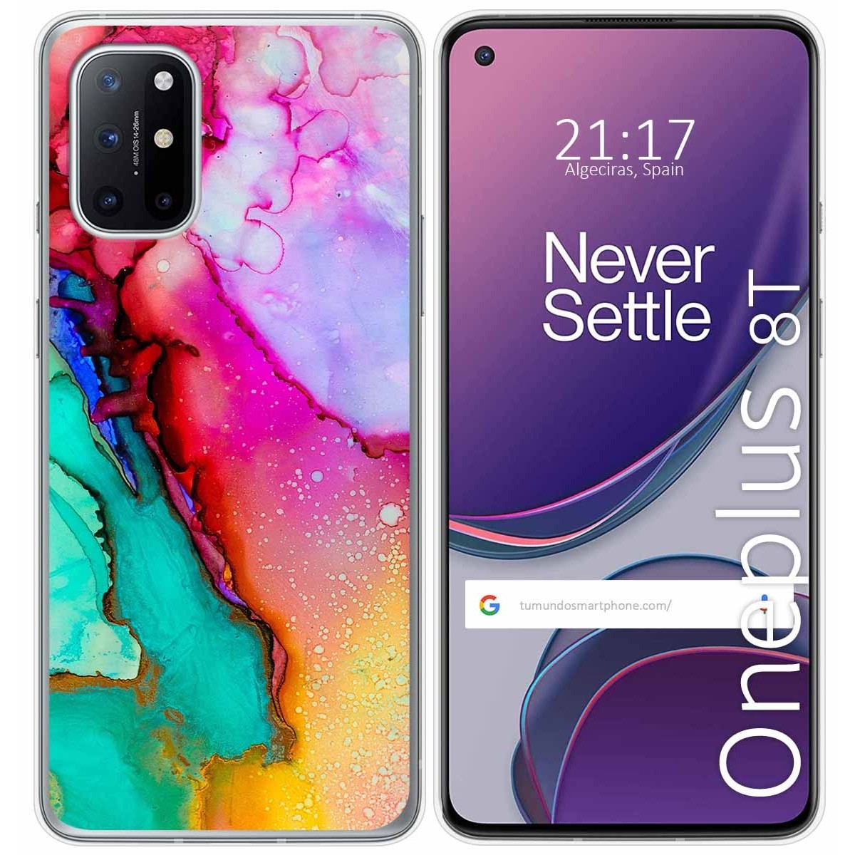 Funda Gel Tpu para OnePlus 8T 5G diseño Mármol 15 Dibujos
