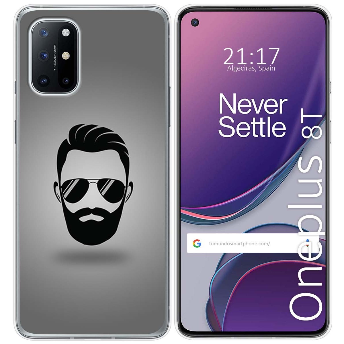 Funda Gel Tpu para OnePlus 8T 5G diseño Barba Dibujos
