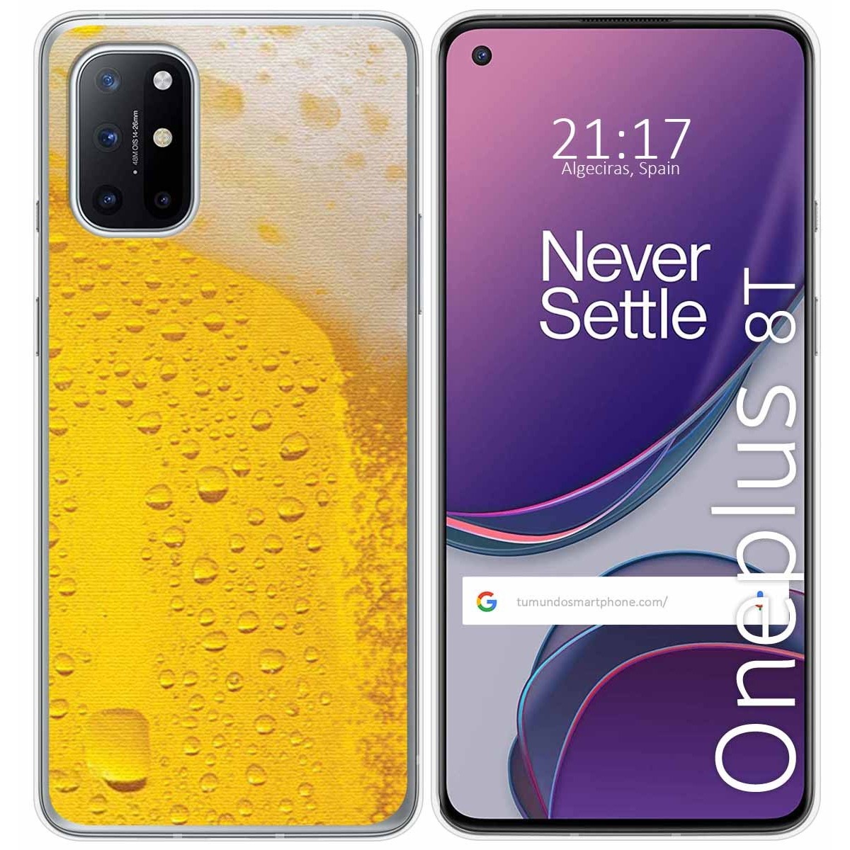 Funda Gel Tpu para OnePlus 8T 5G diseño Cerveza Dibujos