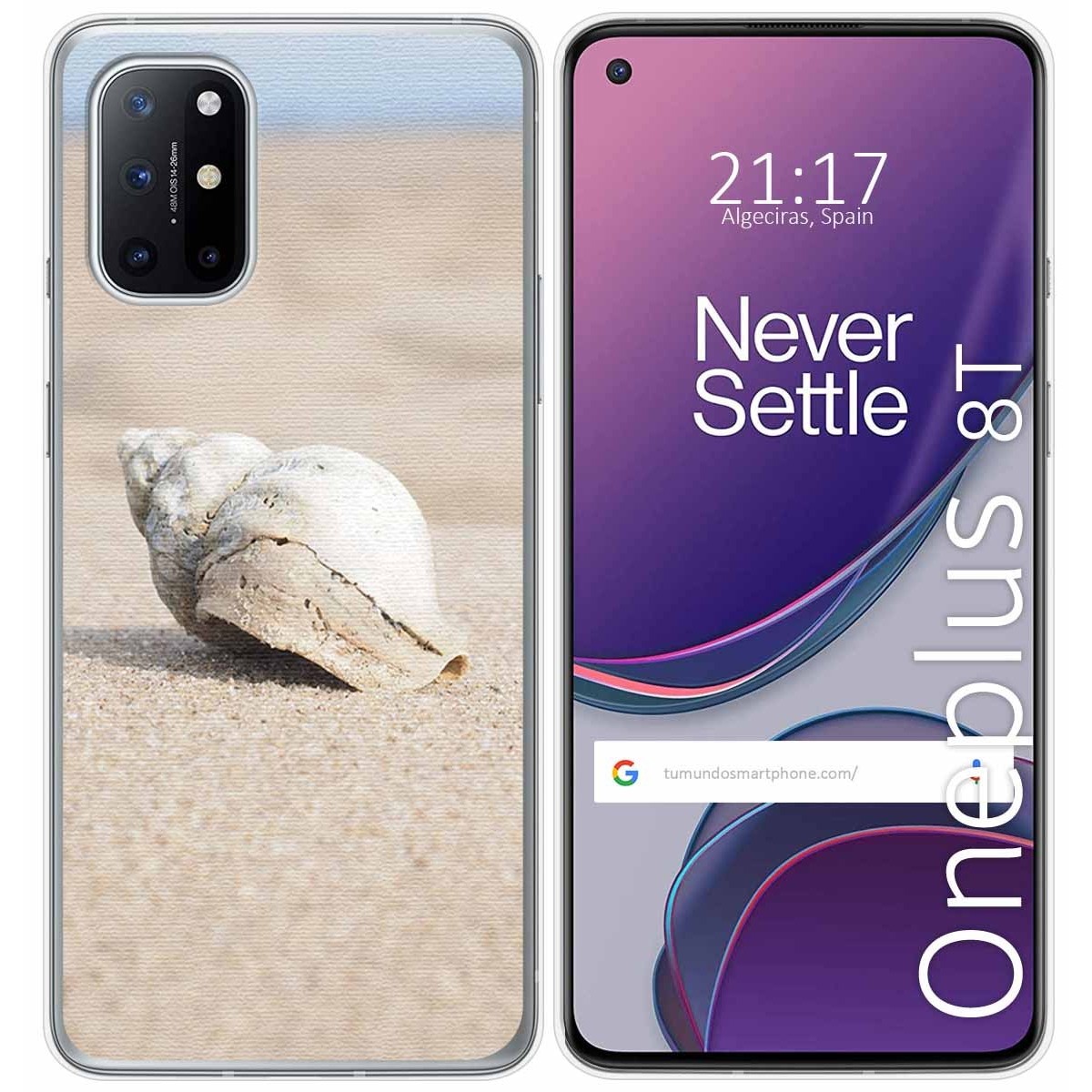 Funda Gel Tpu para OnePlus 8T 5G diseño Concha Dibujos
