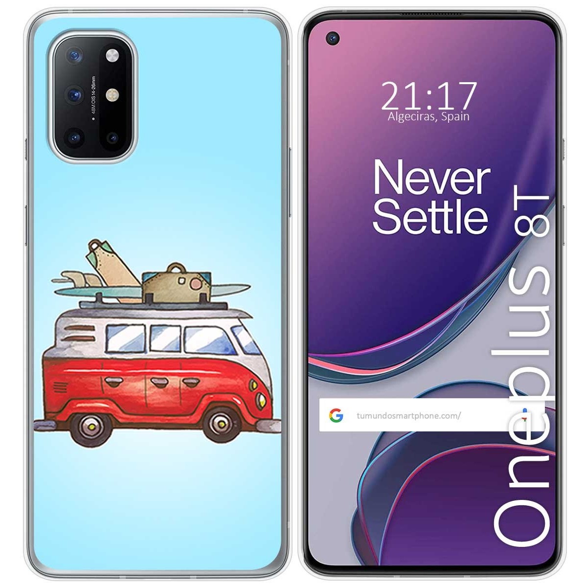 Funda Gel Tpu para OnePlus 8T 5G diseño Furgoneta Dibujos