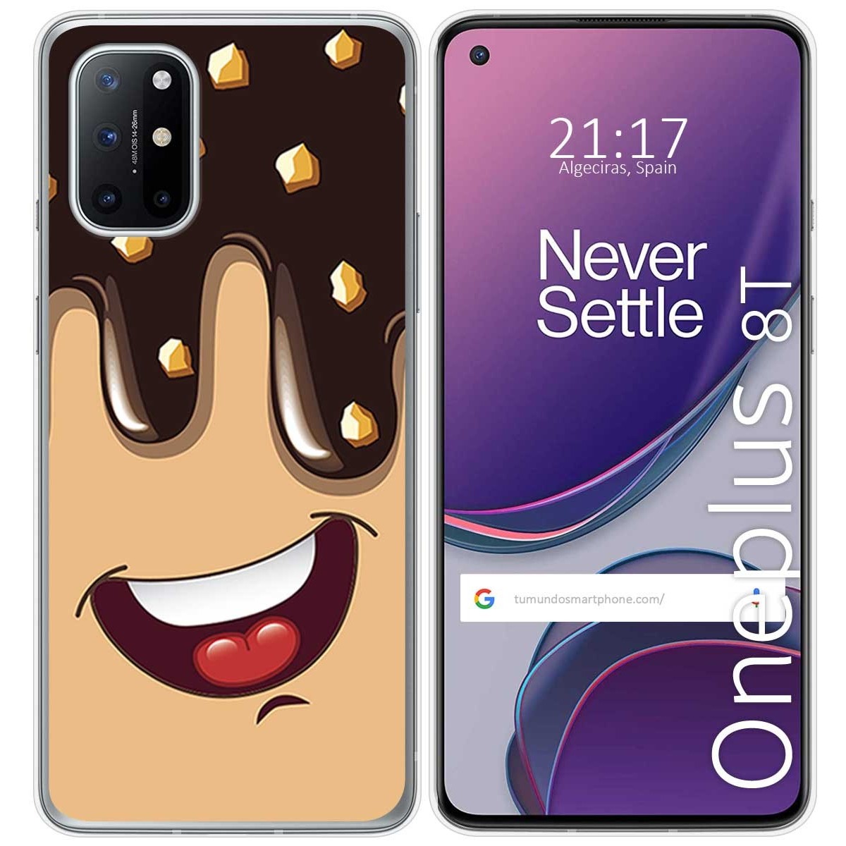 Funda Gel Tpu para OnePlus 8T 5G diseño Helado Chocolate Dibujos