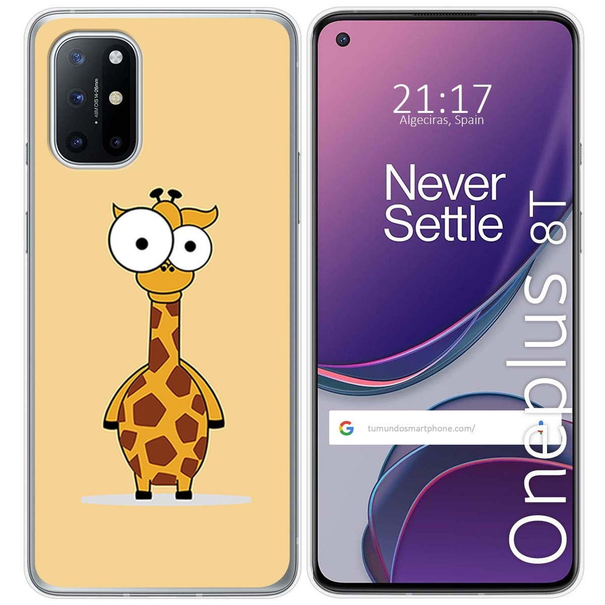 Funda Gel Tpu para OnePlus 8T 5G diseño Jirafa Dibujos