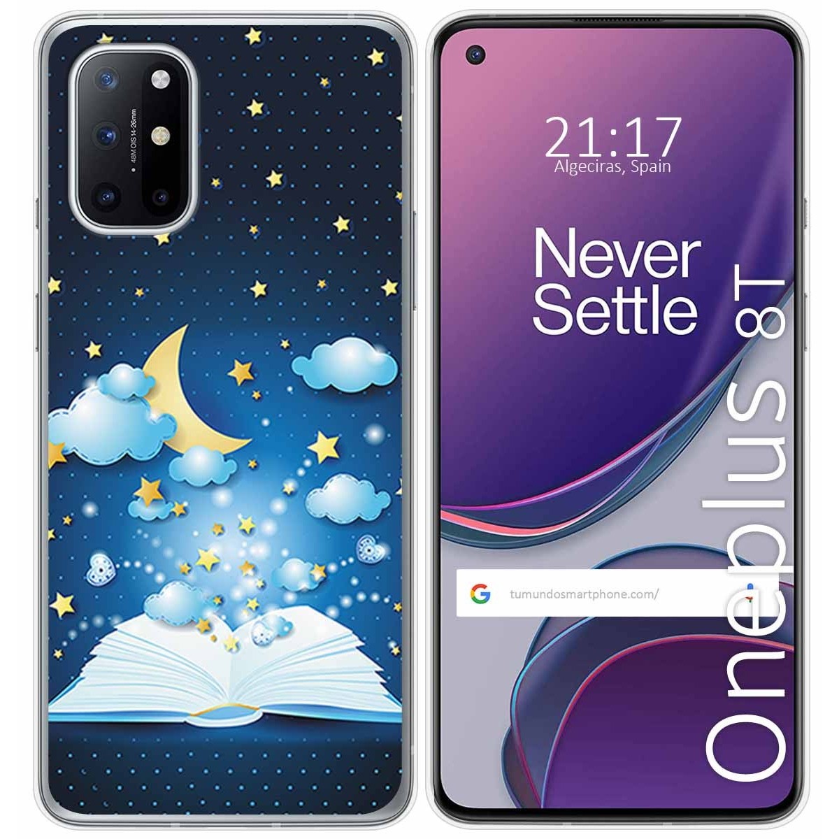 Funda Gel Tpu para OnePlus 8T 5G diseño Libro Cuentos Dibujos
