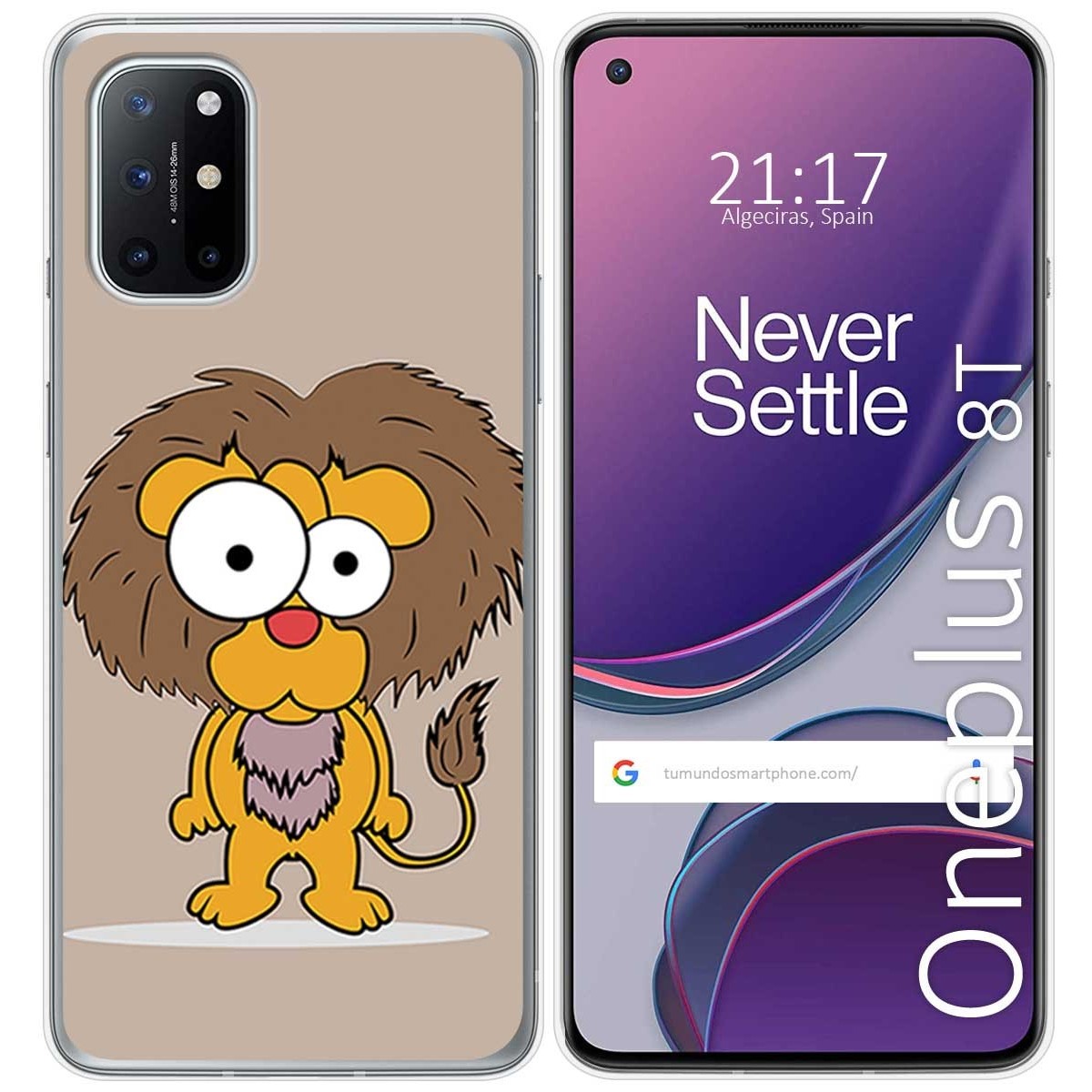 Funda Gel Tpu para OnePlus 8T 5G diseño Leon Dibujos