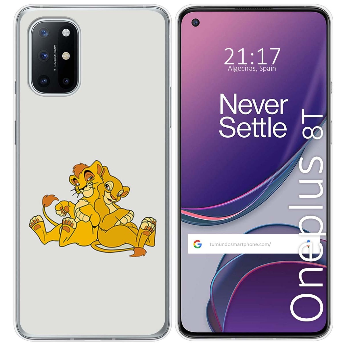 Funda Gel Tpu para OnePlus 8T 5G diseño Leones Dibujos