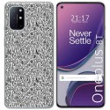 Funda Gel Tpu para OnePlus 8T 5G diseño Letras Dibujos