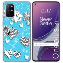 Funda Gel Tpu para OnePlus 8T 5G diseño Mariposas Dibujos