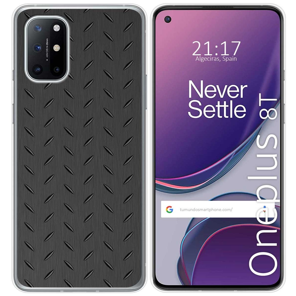 Funda Gel Tpu para OnePlus 8T 5G diseño Metal Dibujos