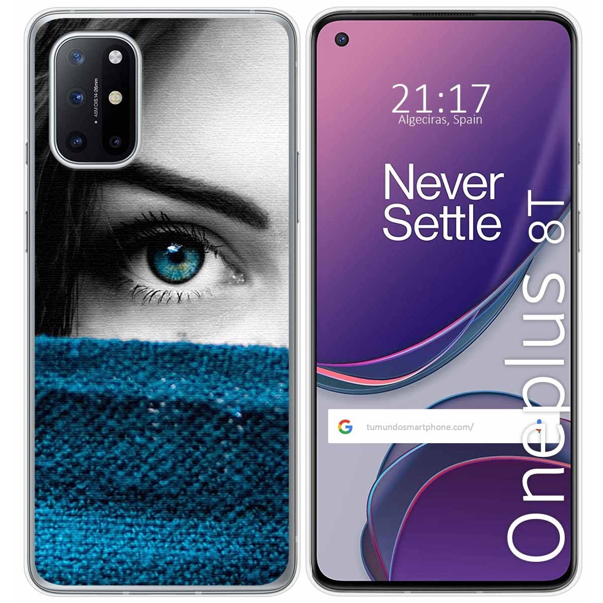 Funda Gel Tpu para OnePlus 8T 5G diseño Ojo Dibujos