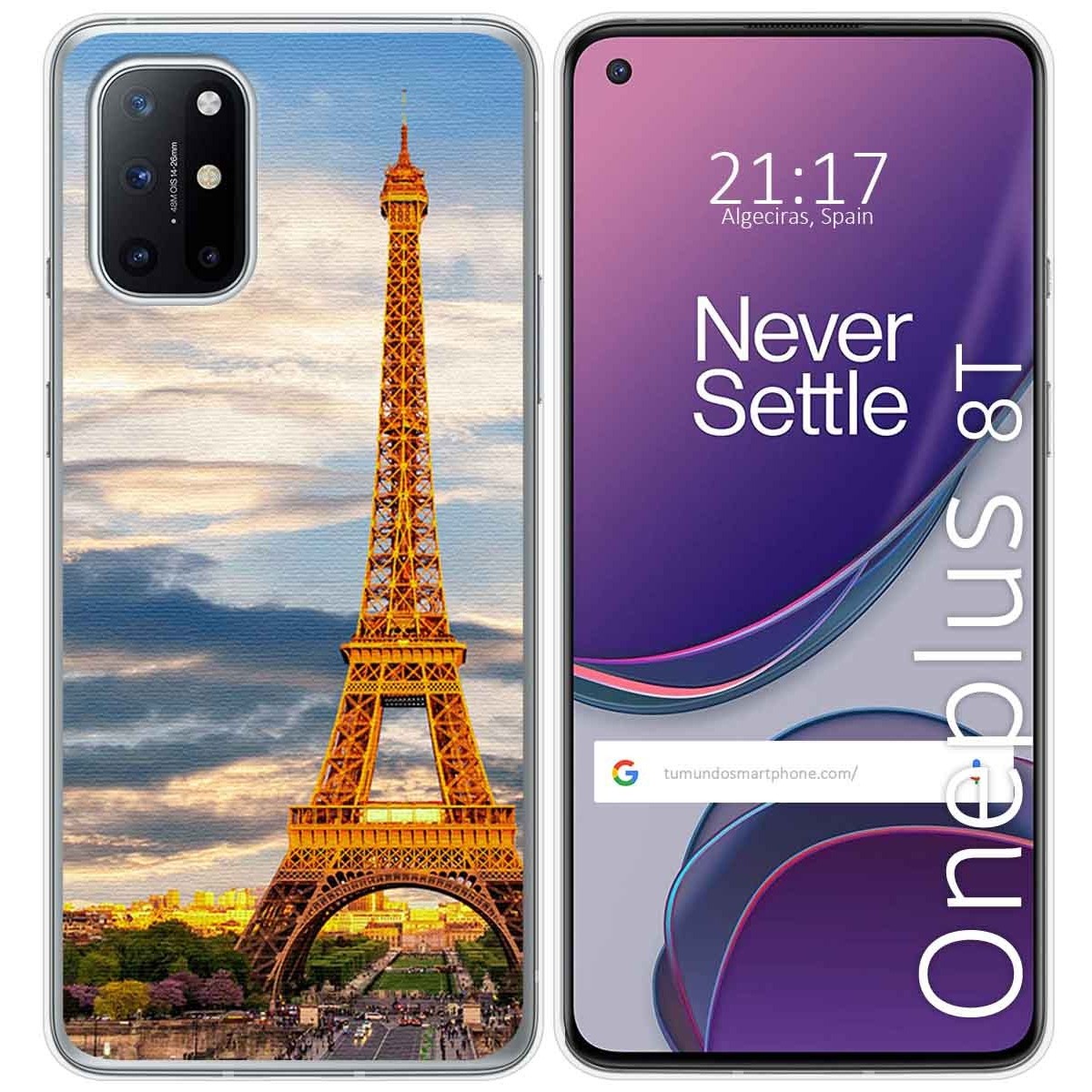 Funda Gel Tpu para OnePlus 8T 5G diseño Paris Dibujos