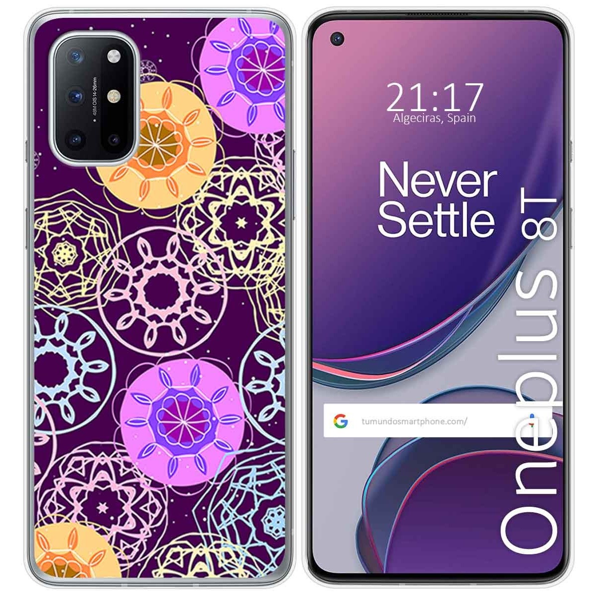 Funda Gel Tpu para OnePlus 8T 5G diseño Radial Dibujos