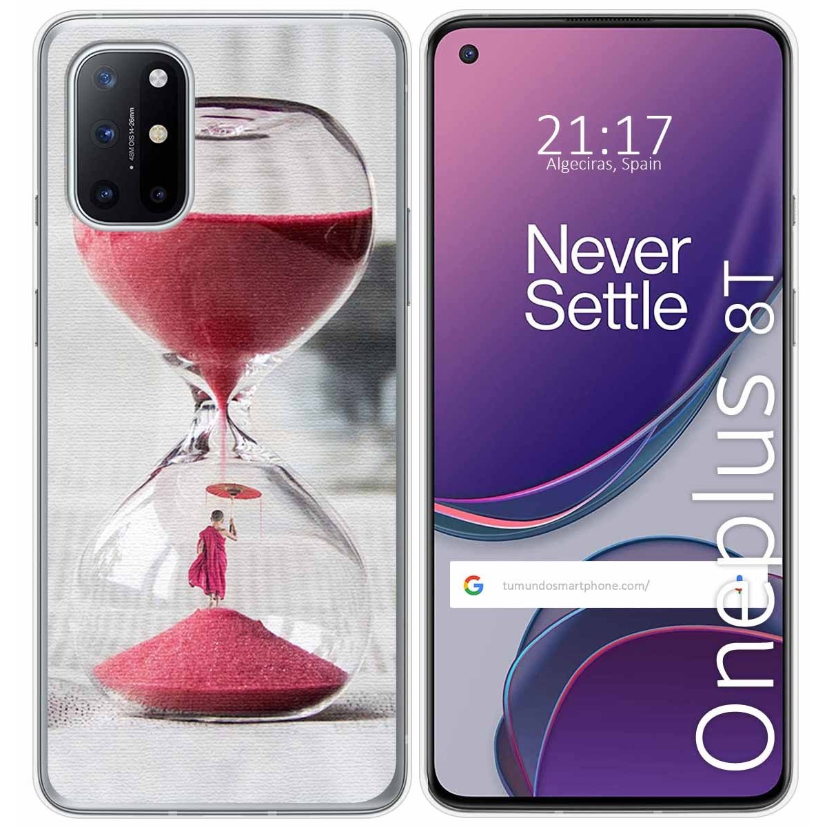 Funda Gel Tpu para OnePlus 8T 5G diseño Reloj Dibujos