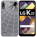 Funda Gel Transparente para Lg K22 diseño Araña Dibujos