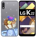 Funda Gel Transparente para Lg K22 diseño Cabra Dibujos