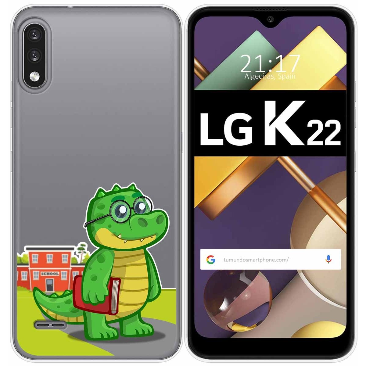 Funda Gel Transparente para Lg K22 diseño Coco Dibujos