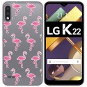 Funda Gel Transparente para Lg K22 diseño Flamenco Dibujos