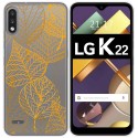 Funda Gel Transparente para Lg K22 diseño Hojas Dibujos