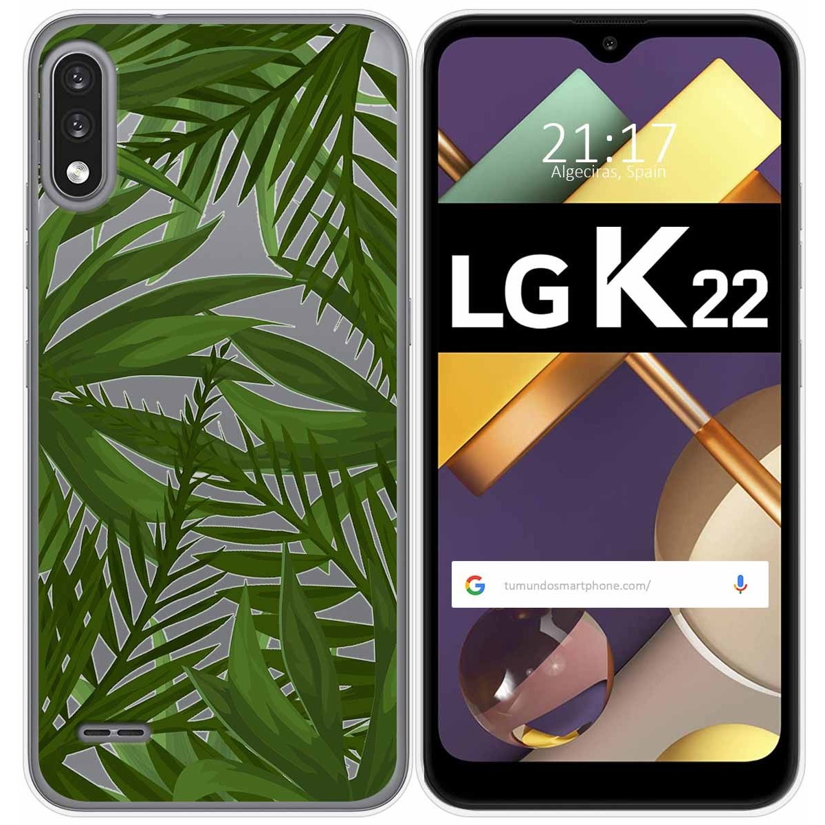 Funda Gel Transparente para Lg K22 diseño Jungla Dibujos