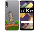 Funda Gel Transparente para Lg K22 diseño Mono Dibujos