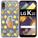 Funda Gel Transparente para Lg K22 diseño Piña Dibujos