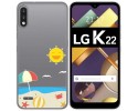 Funda Gel Transparente para Lg K22 diseño Playa Dibujos