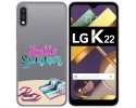 Funda Gel Transparente para Lg K22 diseño Summer Dibujos