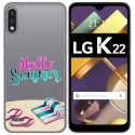 Funda Gel Transparente para Lg K22 diseño Summer Dibujos