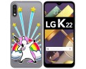 Funda Gel Transparente para Lg K22 diseño Unicornio Dibujos